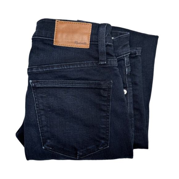 Madewell Jeans Women's Size 26 9” High Rise Skinny In Cold Blue dark Wash - Picture 5 of 16